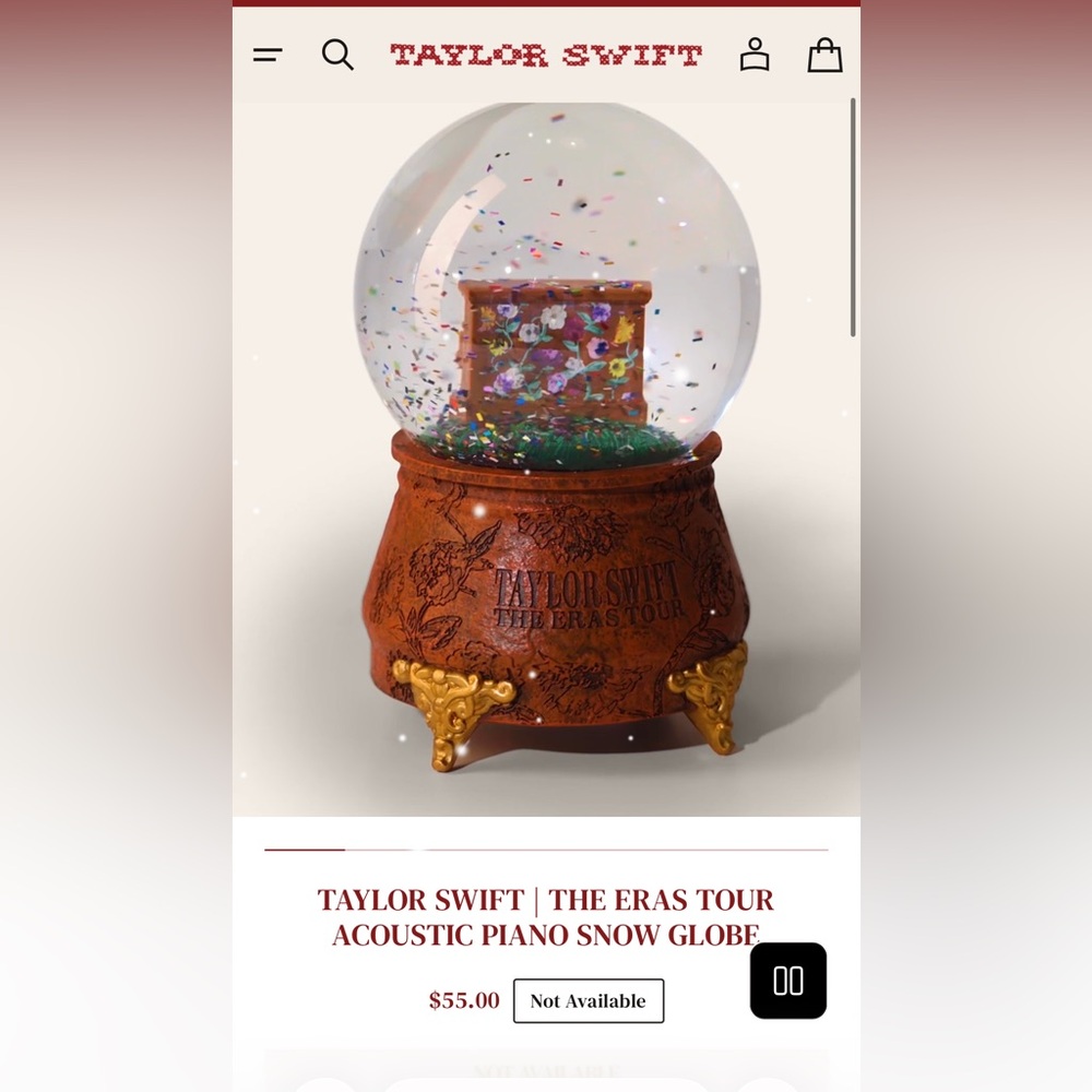 Taylor Swift The Eras Tour Snow Globe